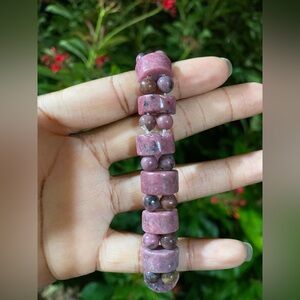 Rhodonite Beaded Bracelet